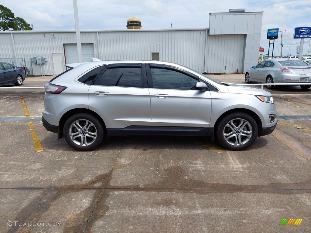Ingot Silver Metallic 2017 Ford Edge Titanium Exterior Photo #142420549