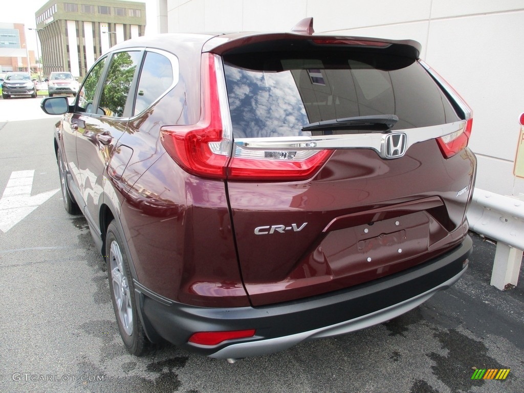 2019 CR-V EX AWD - Basque Red Pearl II / Gray photo #3