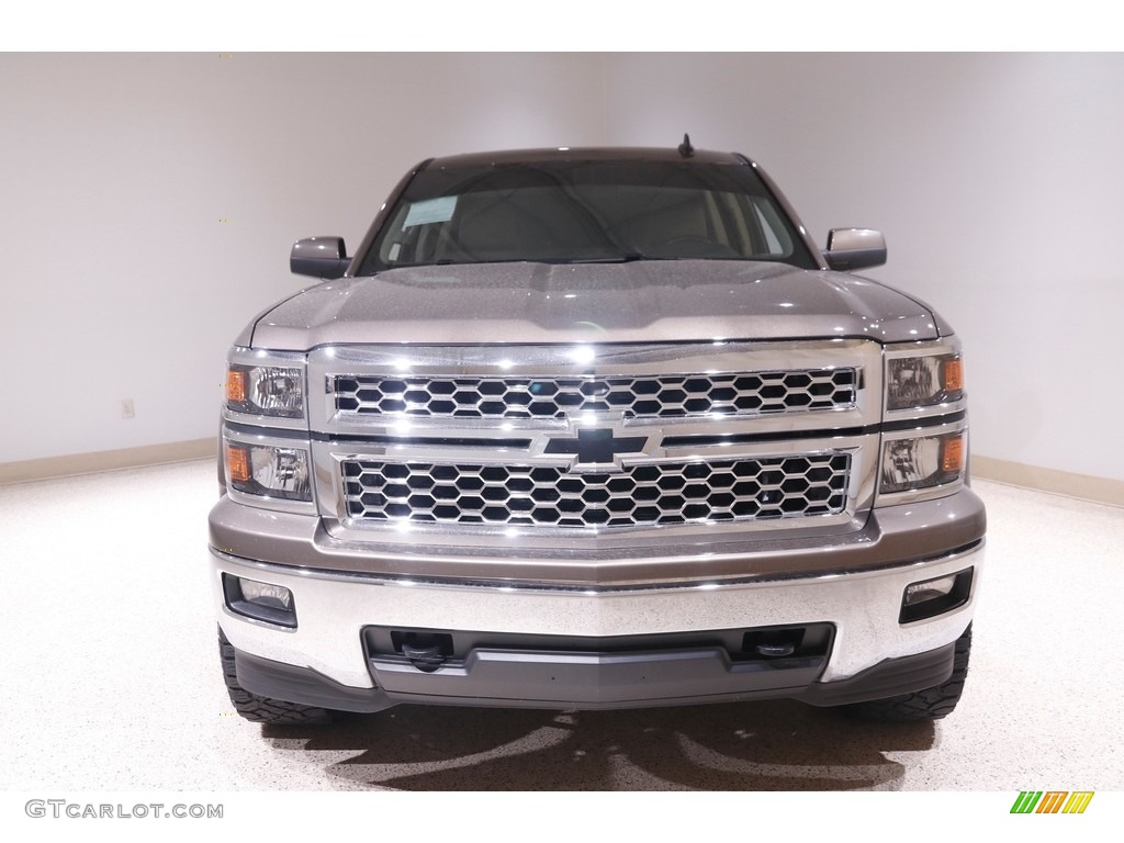 2015 Silverado 1500 LT Double Cab 4x4 - Brownstone Metallic / Jet Black photo #2