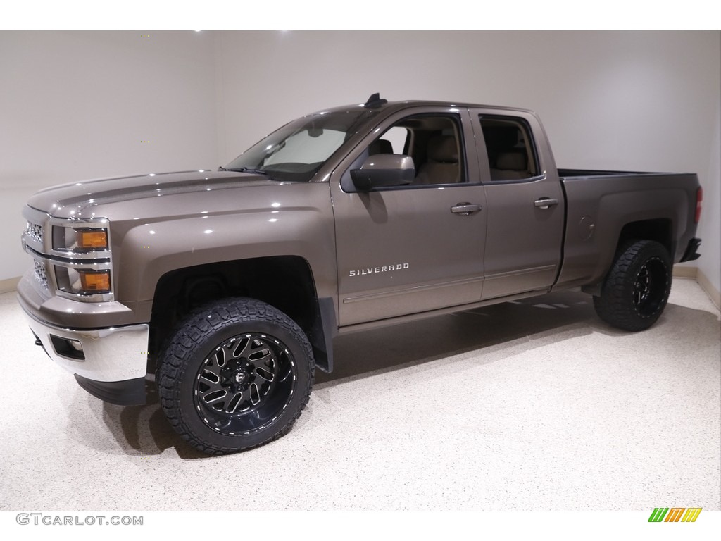 2015 Silverado 1500 LT Double Cab 4x4 - Brownstone Metallic / Jet Black photo #3