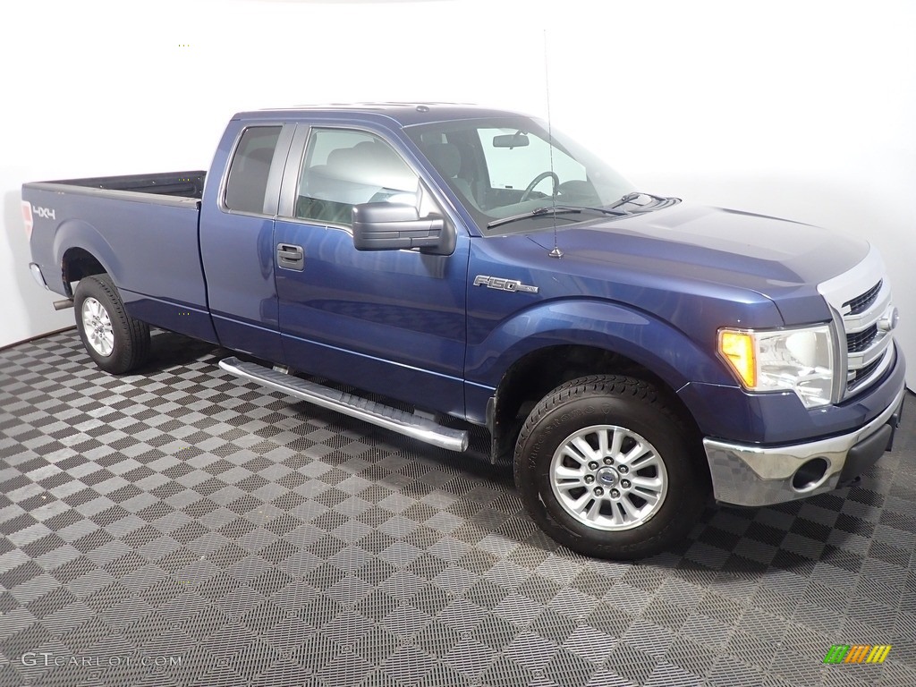 2014 F150 XLT SuperCab 4x4 - Blue Jeans / Steel Grey photo #1