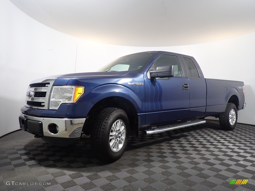 Blue Jeans 2014 Ford F150 XLT SuperCab 4x4 Exterior Photo #142421797