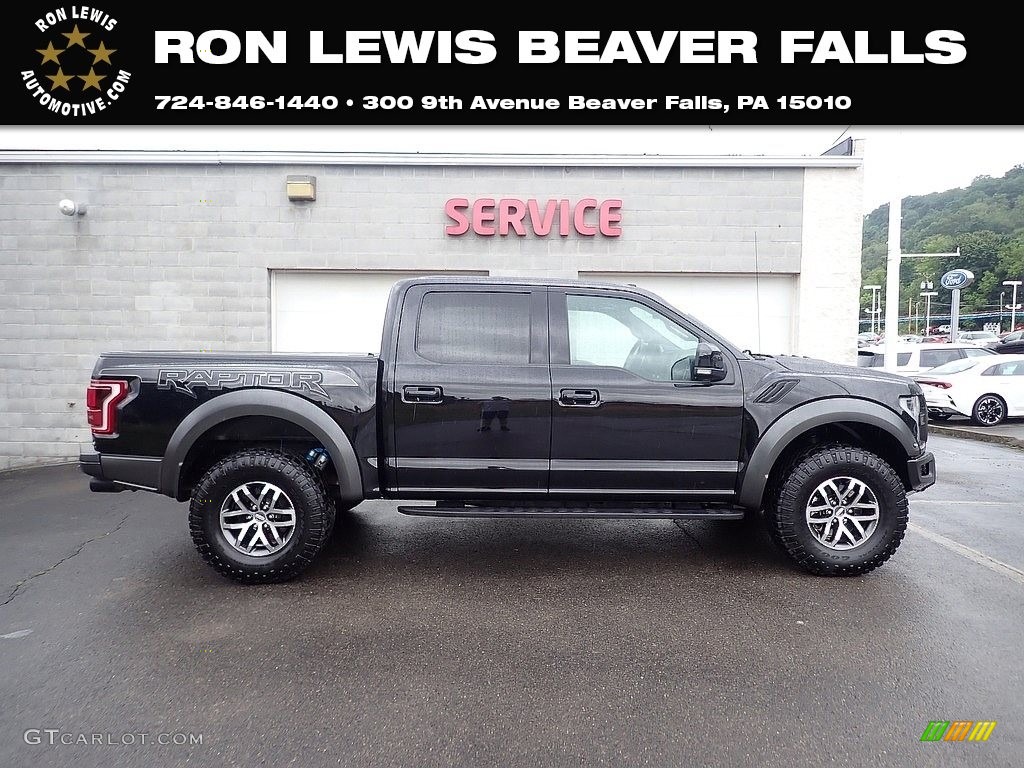 2018 F150 SVT Raptor SuperCrew 4x4 - Shadow Black / Raptor Black/Orange Accent photo #1