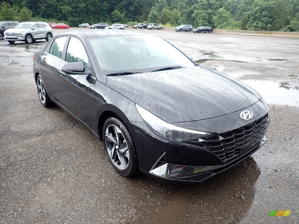 2021 Elantra SEL - Phantom Black / Black photo #3