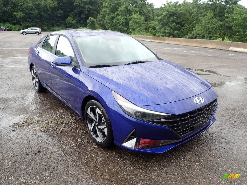 Intense Blue 2021 Hyundai Elantra SEL Exterior Photo #142423929