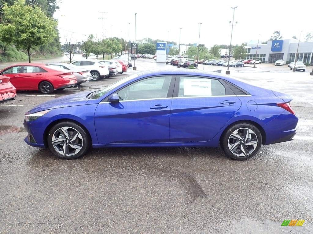Intense Blue 2021 Hyundai Elantra SEL Exterior Photo #142423975