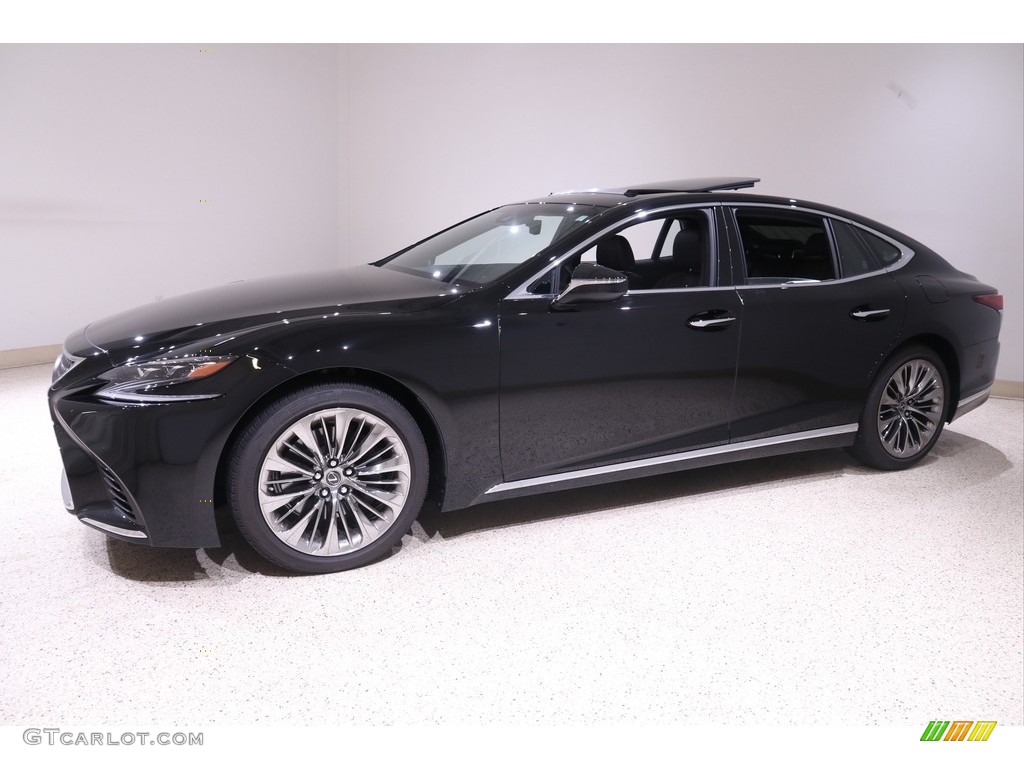 2019 LS 500 AWD - Obsidian / Noble Brown photo #3