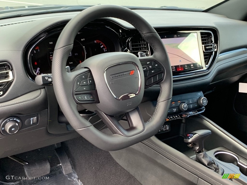 2021 Dodge Durango GT AWD Black Steering Wheel Photo #142425511