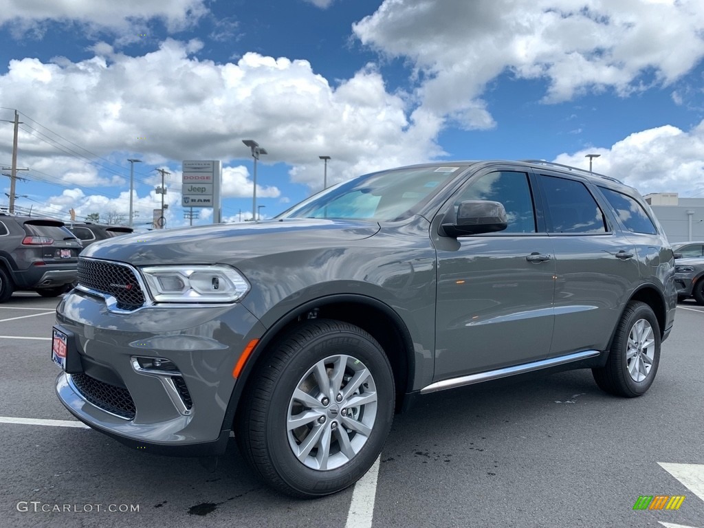 2021 Destroyer Gray Dodge Durango SXT Plus AWD 142425074 GTCarLot