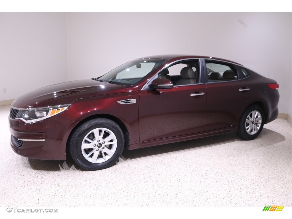 2016 Optima LX - Sangria / Beige photo #3