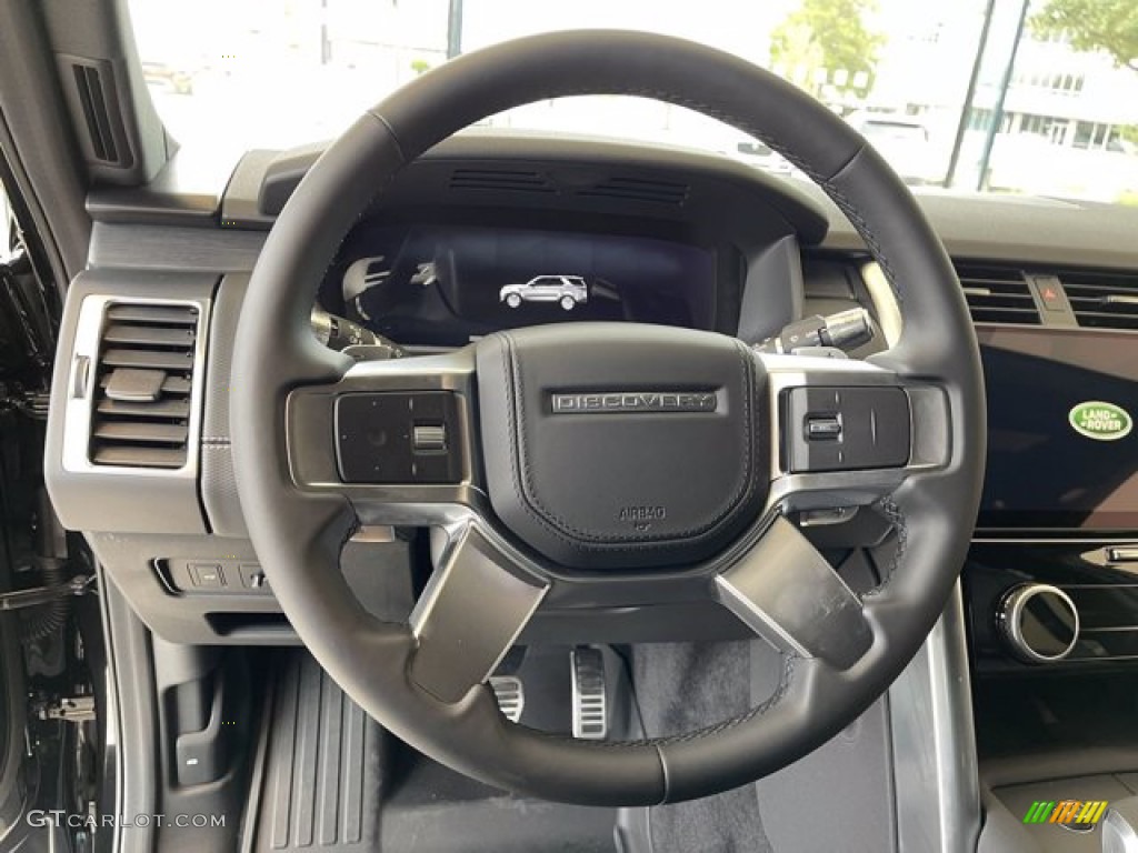 2022 Land Rover Discovery P360 HSE R-Dynamic Ebony Steering Wheel Photo #142428457
