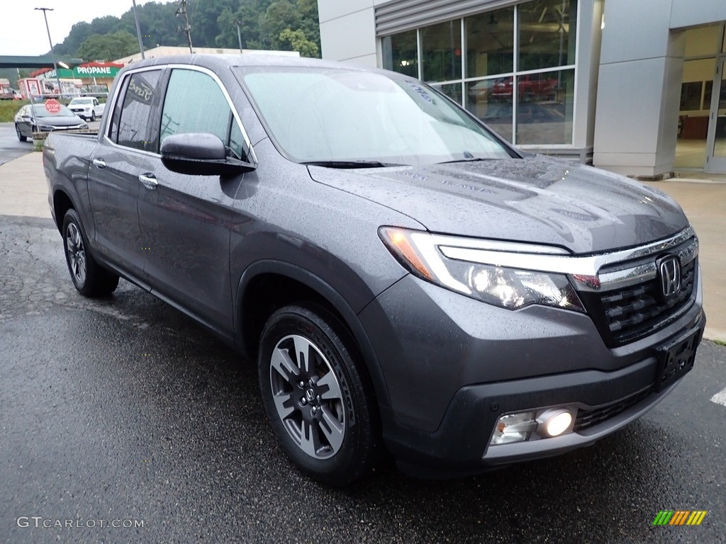 Modern Steel Metallic 2019 Honda Ridgeline RTL-E AWD Exterior Photo #142428975