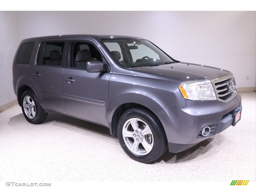 2015 Pilot EX 4WD - Modern Steel Metallic / Gray photo #1