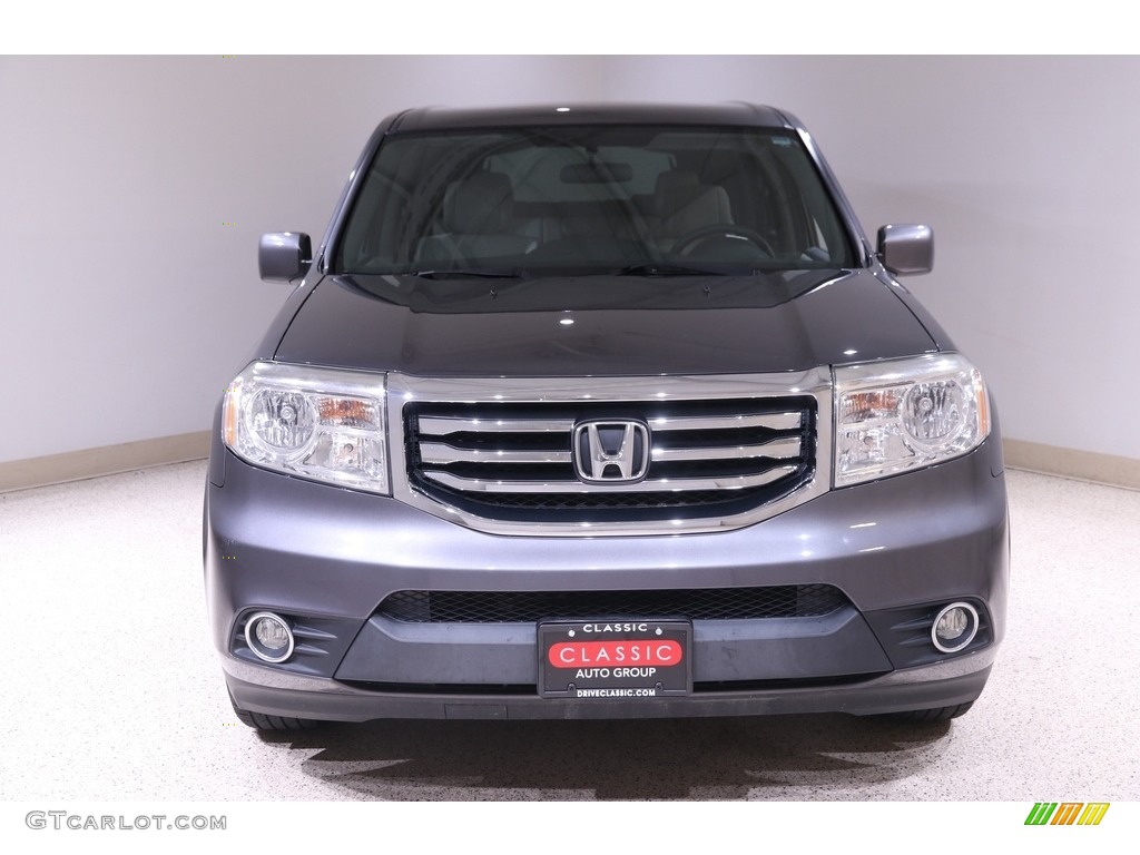 2015 Pilot EX 4WD - Modern Steel Metallic / Gray photo #2