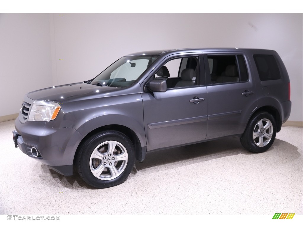 2015 Pilot EX 4WD - Modern Steel Metallic / Gray photo #3