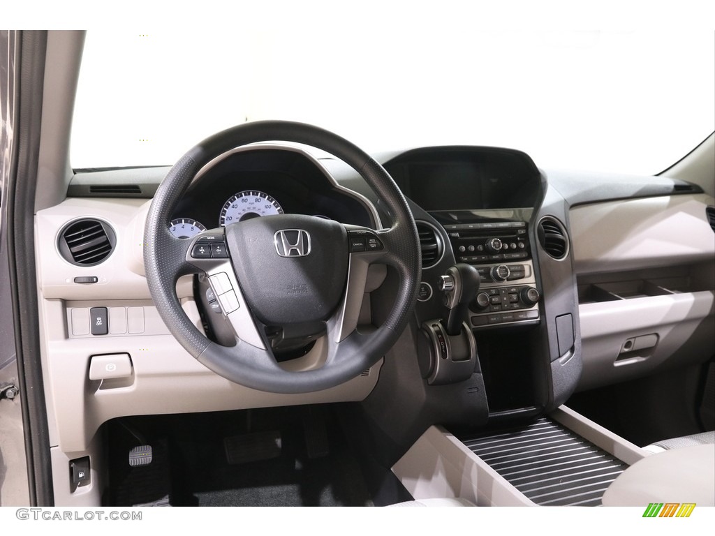 2015 Pilot EX 4WD - Modern Steel Metallic / Gray photo #6