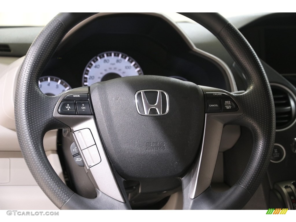 2015 Pilot EX 4WD - Modern Steel Metallic / Gray photo #7