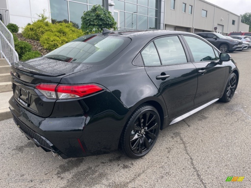Black Sand Pearl 2021 Toyota Corolla SE Nightshade Edition Exterior Photo #142430011