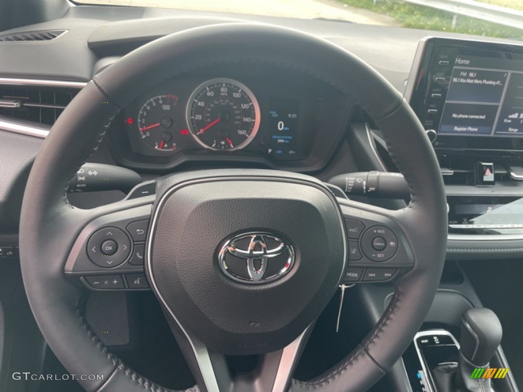 2021 Toyota Corolla SE Nightshade Edition Black Steering Wheel Photo #142430098