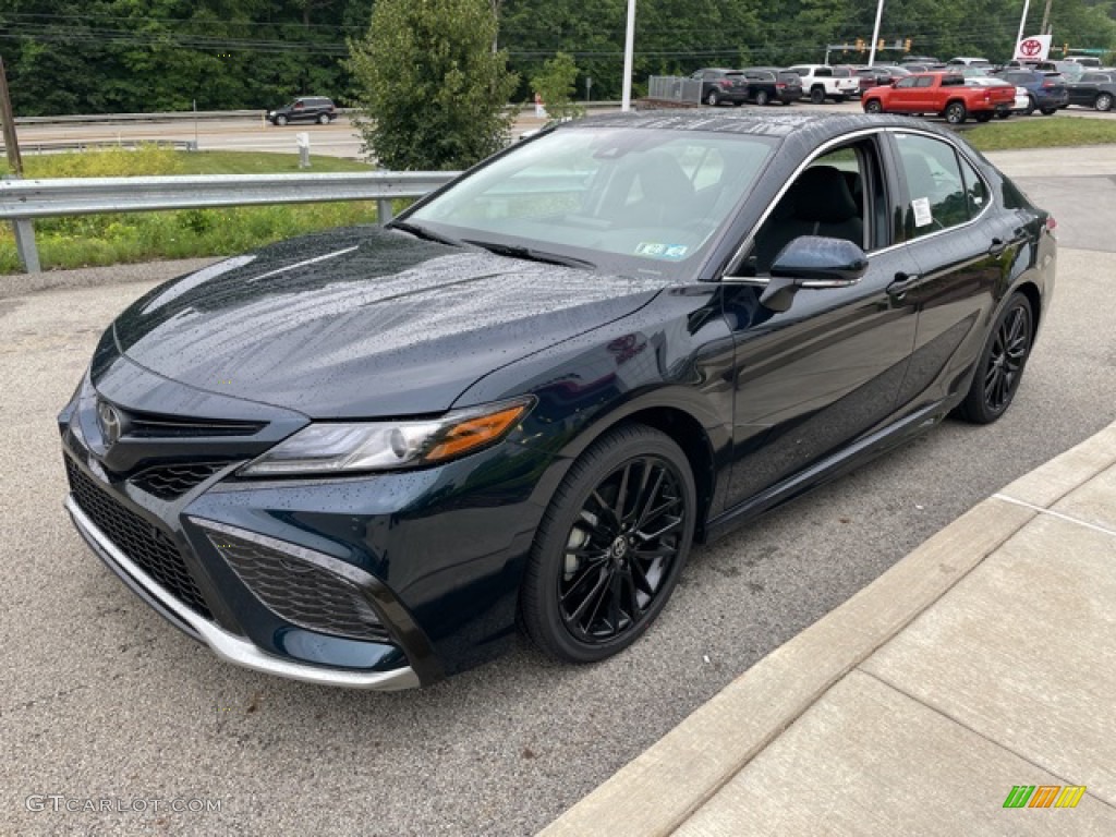 Galactic Aqua Mica 2021 Toyota Camry XSE Exterior Photo #142430344