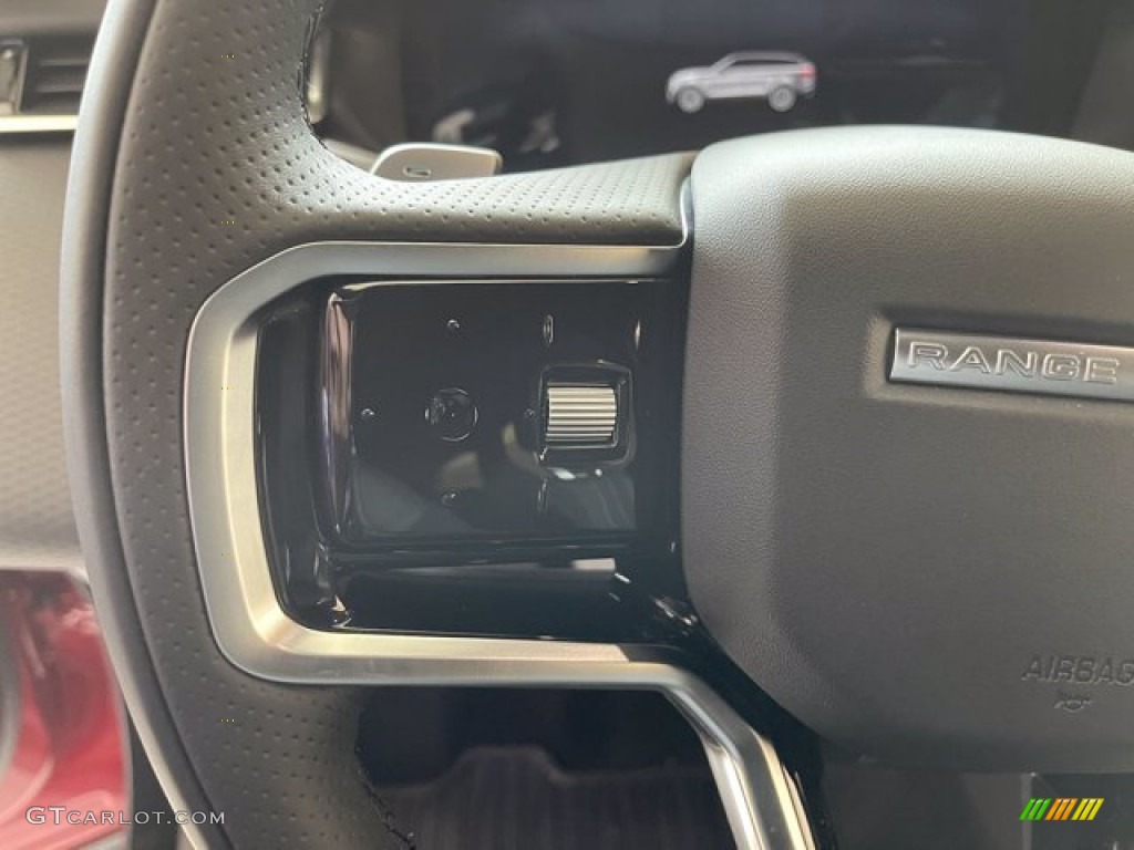 2021 Land Rover Range Rover Velar R-Dynamic S Ebony Steering Wheel Photo #142430350