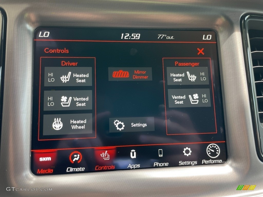 2021 Dodge Challenger R/T Scat Pack Controls Photo #142430926