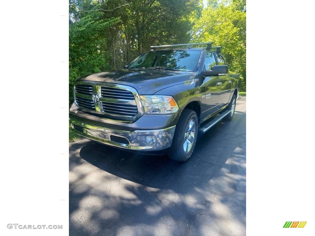 2018 1500 Big Horn Crew Cab 4x4 - Maximum Steel Metallic / Black/Diesel Gray photo #21