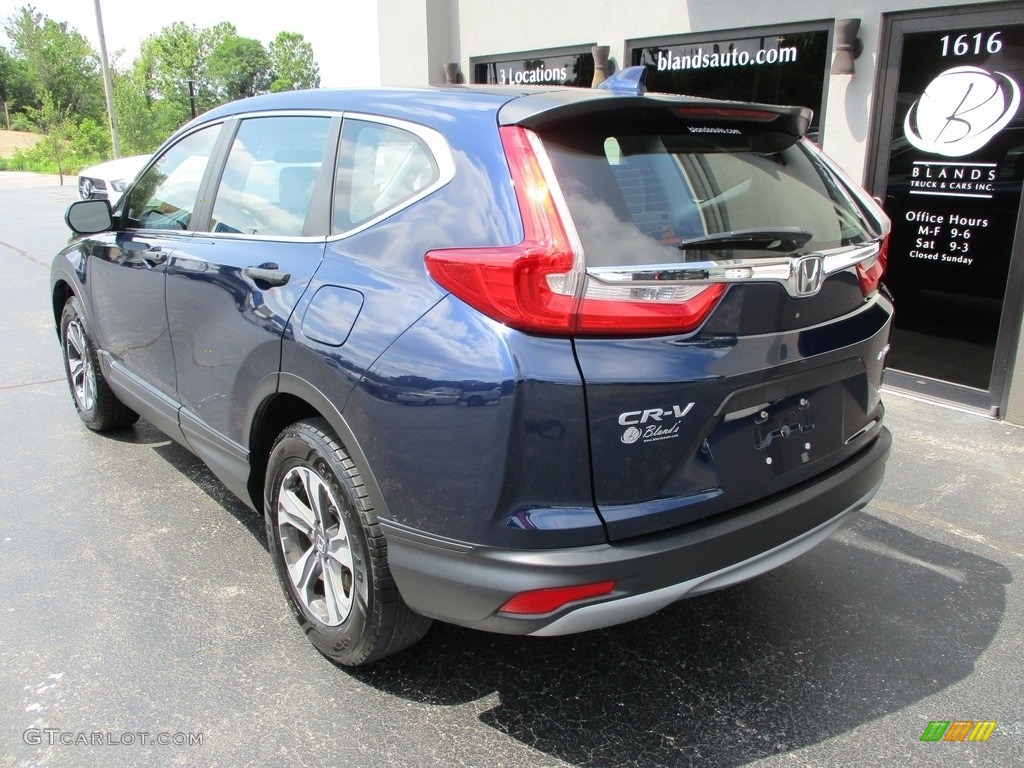 2018 CR-V LX AWD - Obsidian Blue Pearl / Gray photo #3