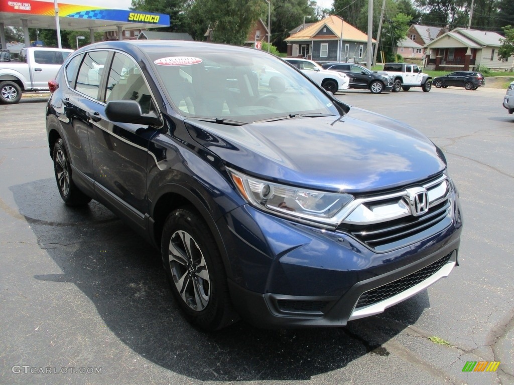2018 CR-V LX AWD - Obsidian Blue Pearl / Gray photo #5