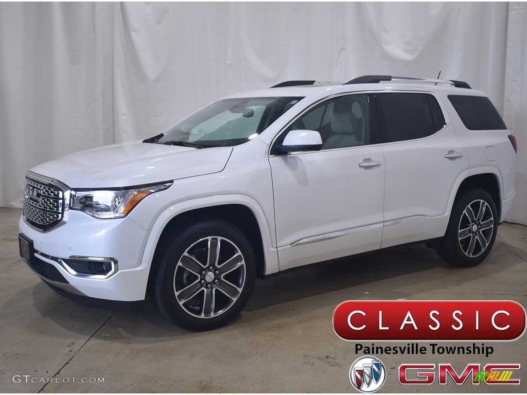 White Frost Tricoat GMC Acadia