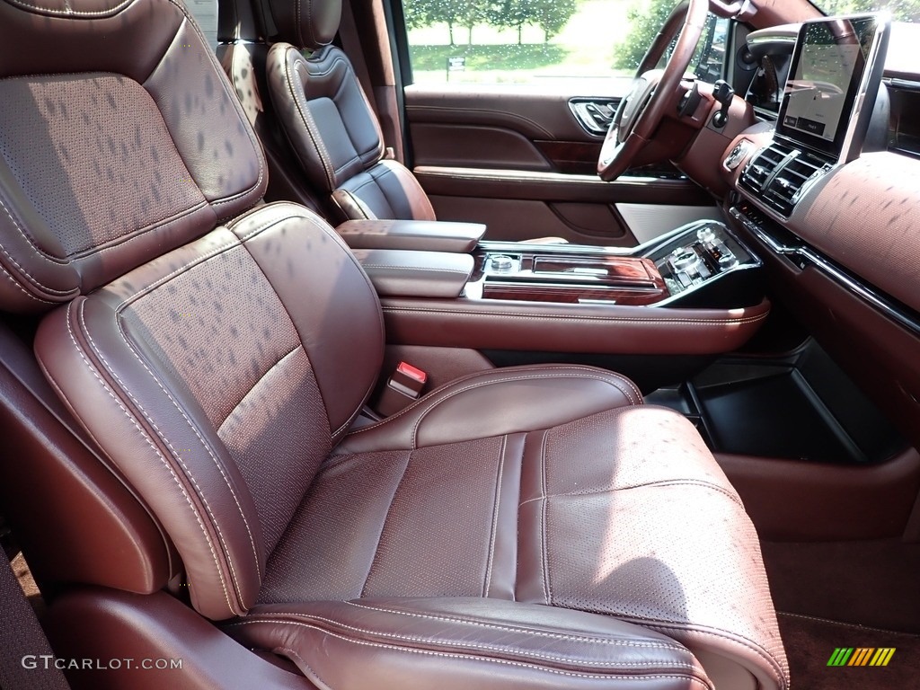 Mahogany Red Interior 2018 Lincoln Navigator Black Label 4x4 Photo #142433374