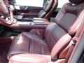 2018 Lincoln Navigator Mahogany Red Interior Front Seat Photo