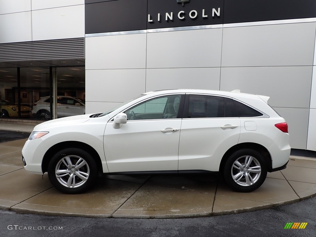 2014 RDX Technology AWD - White Diamond Pearl / Parchment photo #2