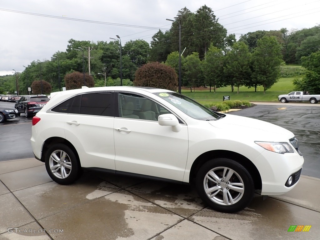 2014 RDX Technology AWD - White Diamond Pearl / Parchment photo #7