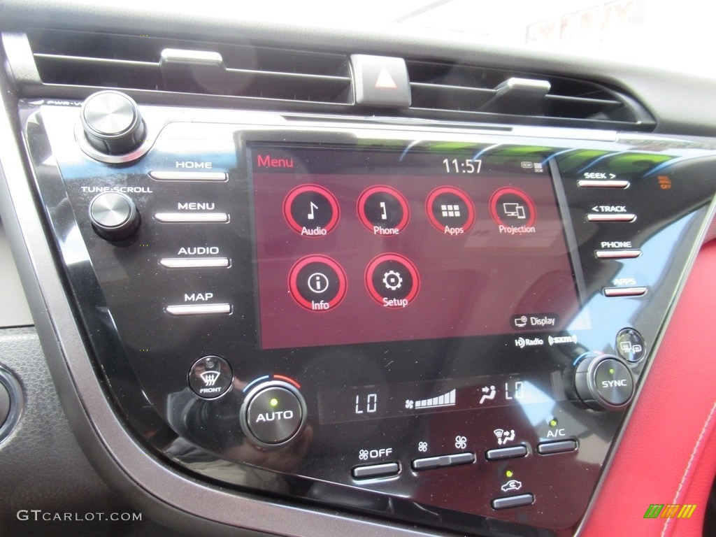 2020 Camry XSE - Wind Chill Pearl / Cockpit Red photo #17