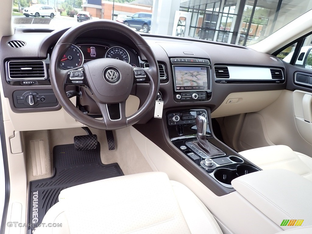 2016 Touareg V6 Sport - Pure White / Corn Silk Beige photo #18