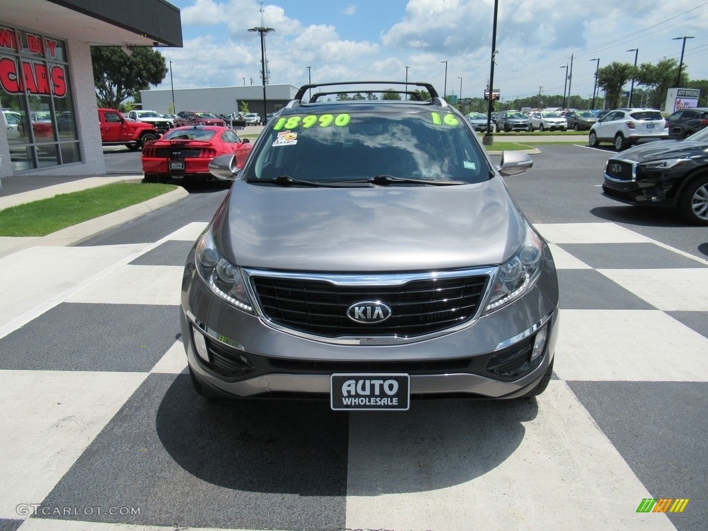 2016 Sportage SX - Mineral Silver / Black photo #2