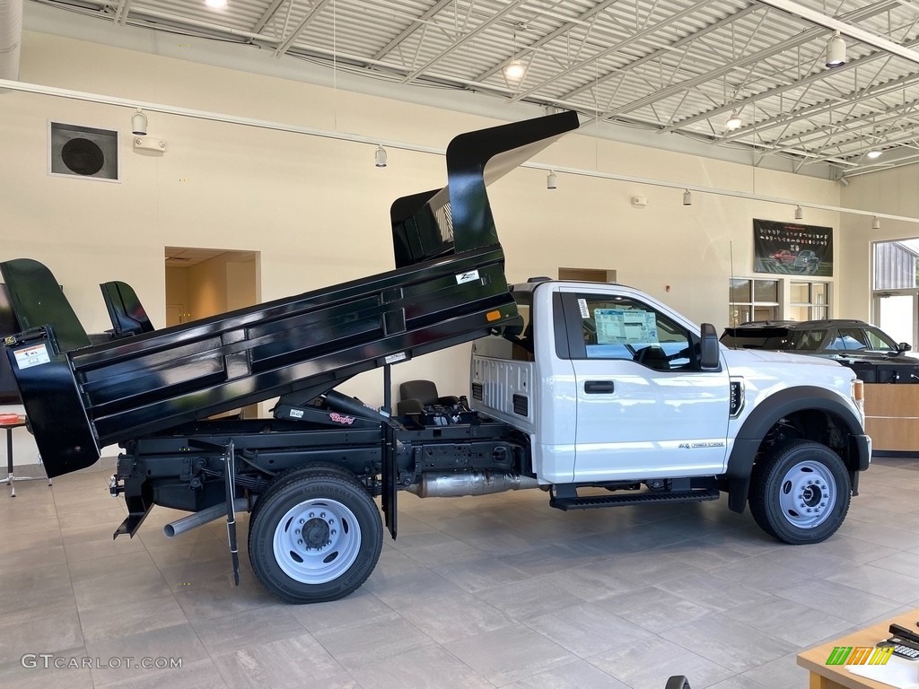 Oxford White 2021 Ford F550 Super Duty XL Regular Cab 4x4 Chassis Dump Truck Exterior Photo #142435785