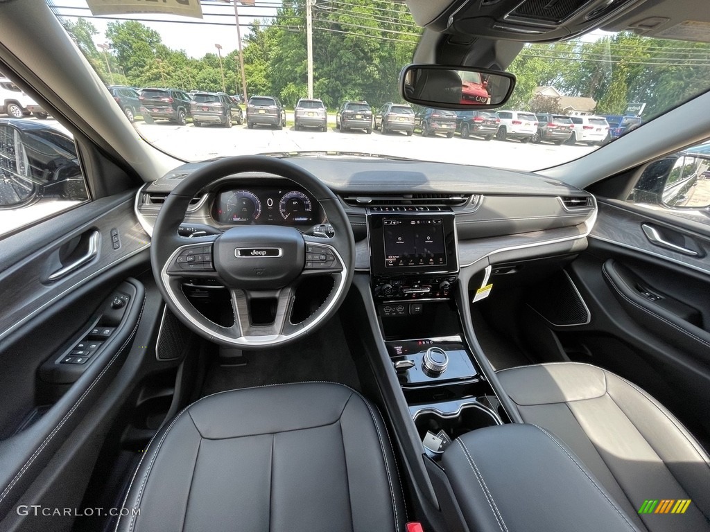 Black Interior 2021 Jeep Grand Cherokee L Limited 4x4 Photo #142435983