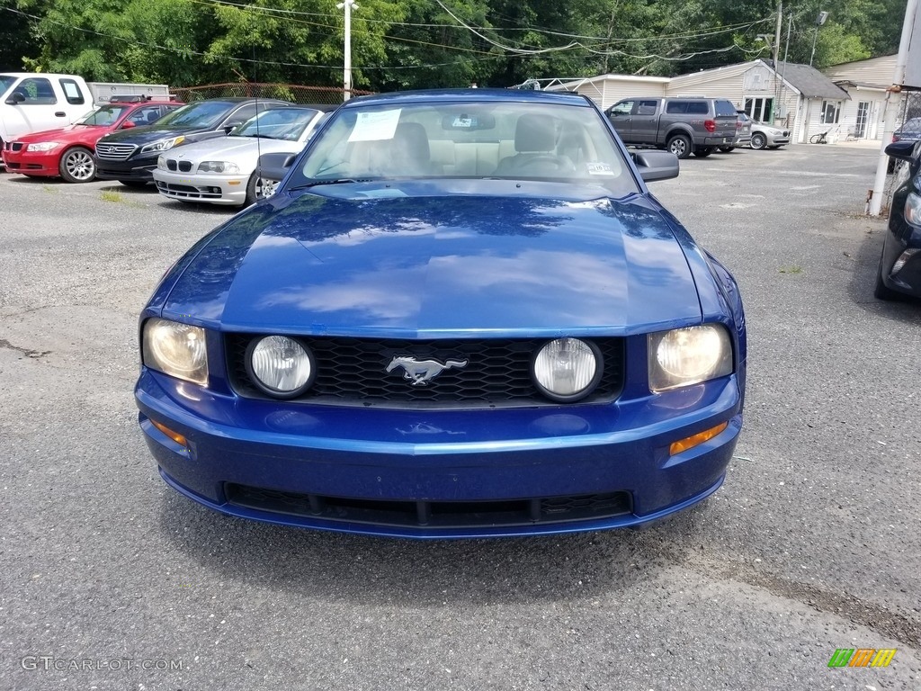 2007 Mustang GT Deluxe Coupe - Vista Blue Metallic / Medium Parchment photo #9