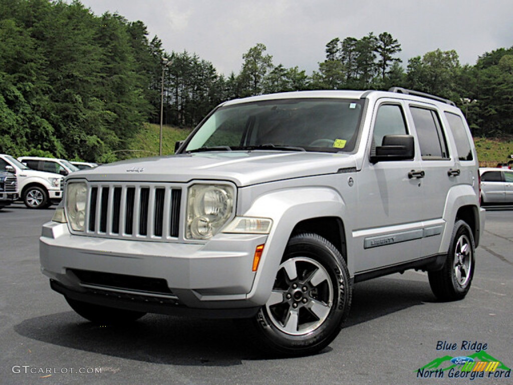 2008 Liberty Sport 4x4 - Bright Silver Metallic / Pastel Slate Gray photo #1