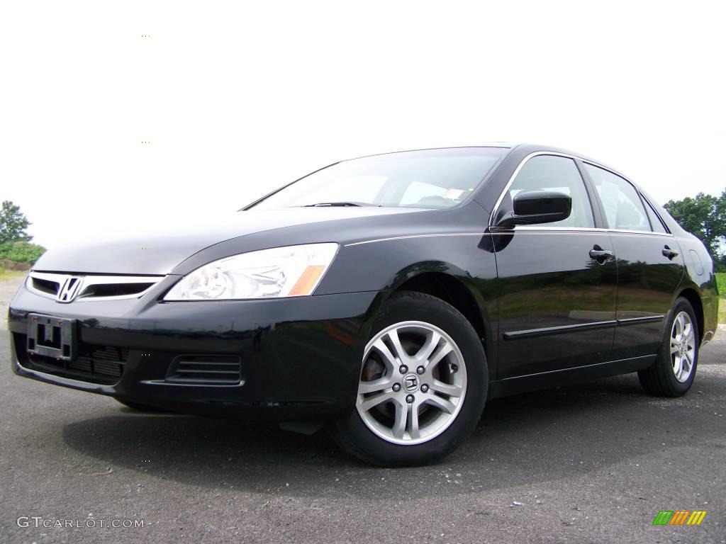 2006 Accord EX-L Sedan - Nighthawk Black Pearl / Ivory photo #5