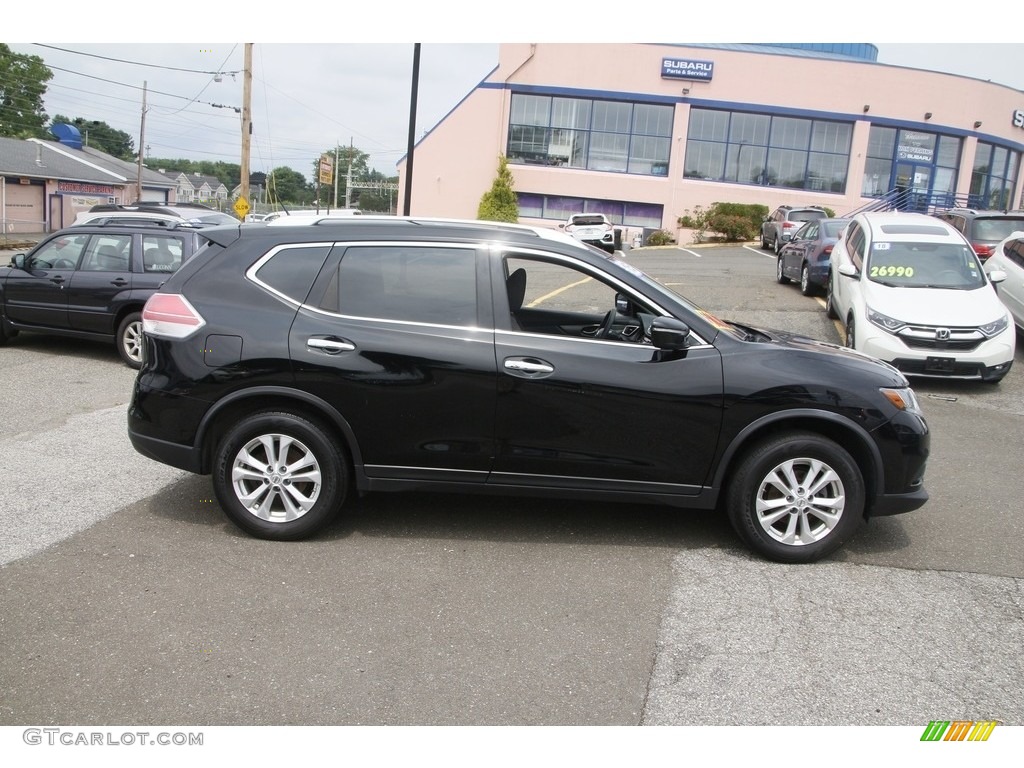 2015 Rogue SV AWD - Super Black / Charcoal photo #4