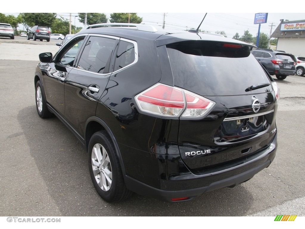 2015 Rogue SV AWD - Super Black / Charcoal photo #7