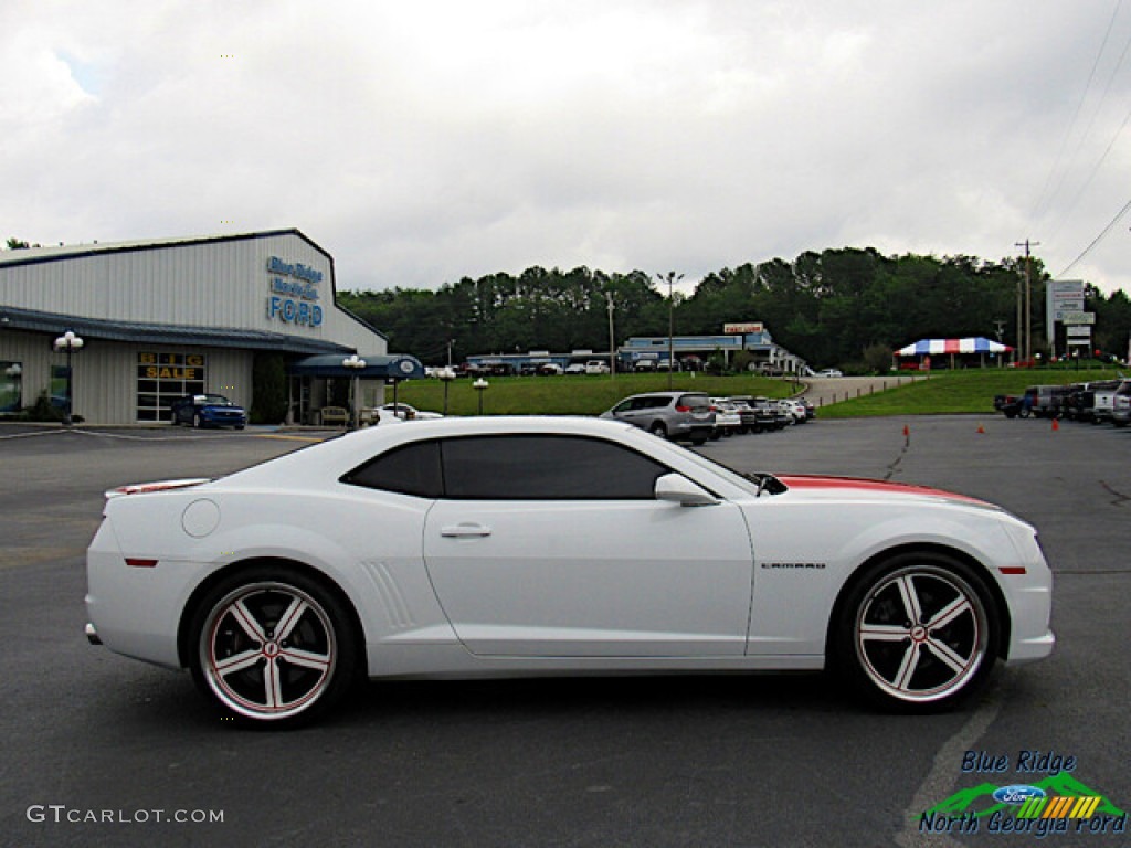 2013 Camaro SS Coupe - Summit White / Inferno Orange photo #6