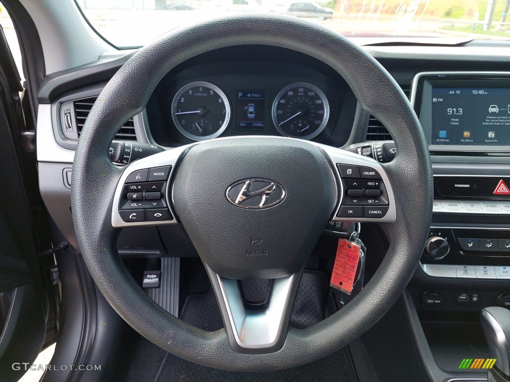 2019 Sonata SE - Machine Gray / Black photo #15