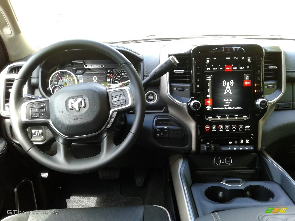 2021 Ram 2500 Laramie Mega Cab 4x4 Black Dashboard Photo #142441920