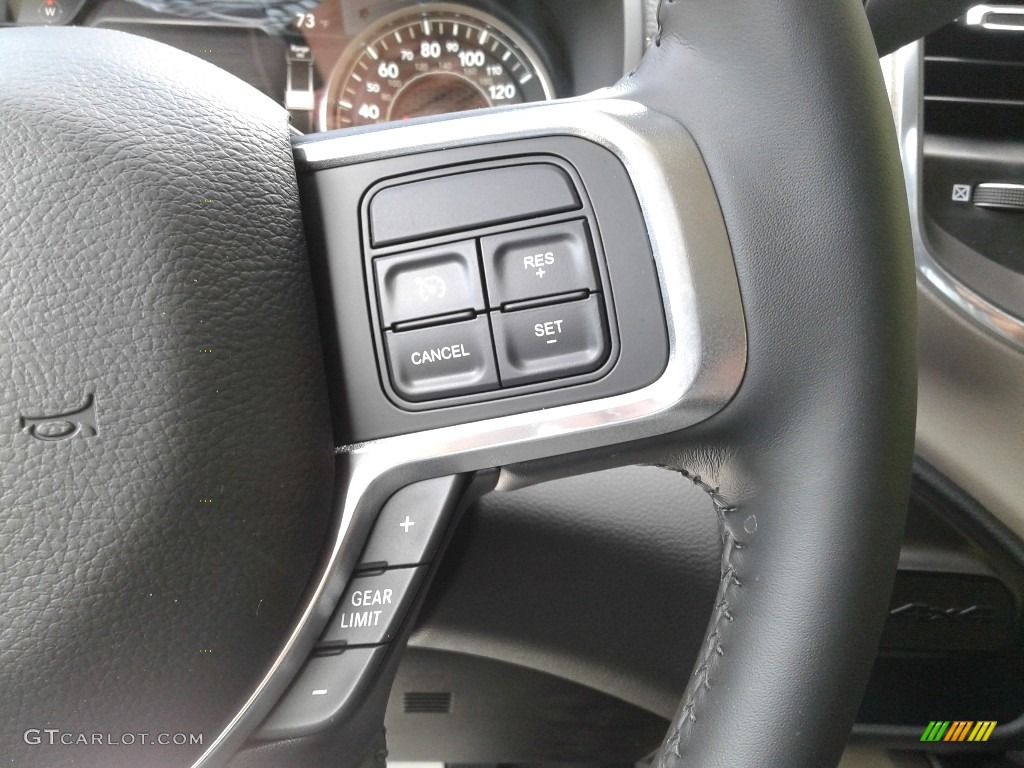 2021 Ram 2500 Laramie Mega Cab 4x4 Black Steering Wheel Photo #142441971