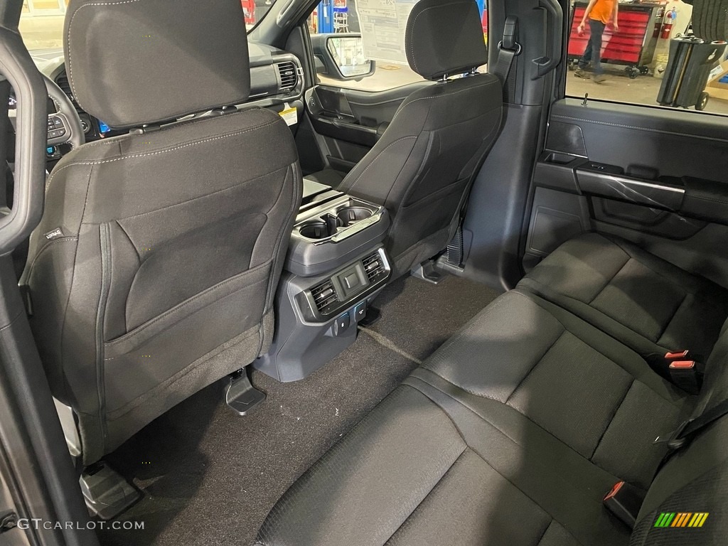 Black Interior 2021 Ford F150 XLT SuperCrew 4x4 Photo #142442858