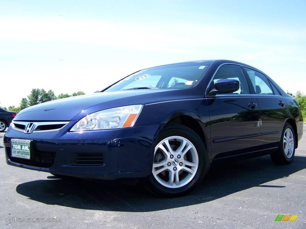 2006 Accord EX-L Sedan - Royal Blue Pearl / Gray photo #5